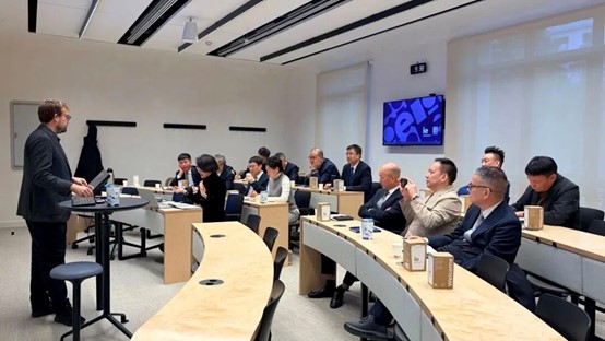 The delegation took part in a learning and exchange session at IE Business School