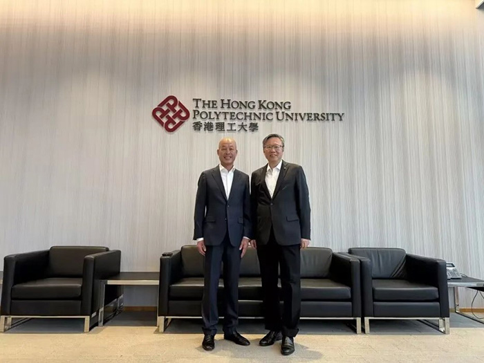 Chairman Wang Dawu with Teng Jinguang, President of The Hong Kong Polytechnic University.